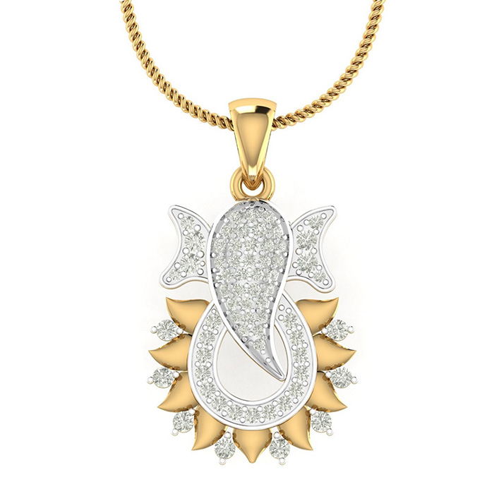Ganpati on sale diamond pendant